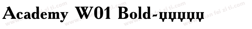 Academy W01 Bold字体转换